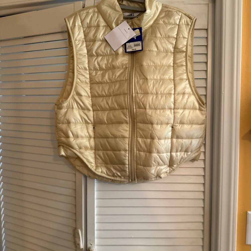 JoyLab Light Tan Puffer Vest
